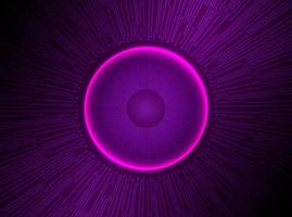 Modern Holographic Eye Ball on Technology Background vector