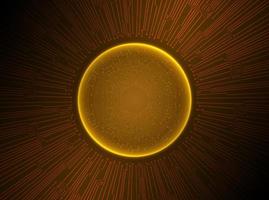 Modern Holographic Eye Ball on Technology Background vector