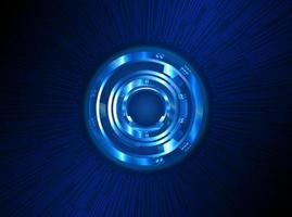 Modern Holographic Eye Ball on Technology Background vector