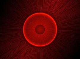 Modern Holographic Eye Ball on Technology Background vector