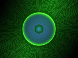 Modern Holographic Eye Ball on Technology Background vector