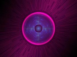 Modern Holographic Eye Ball on Technology Background vector