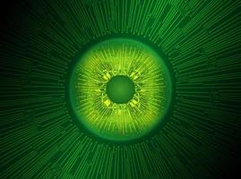 Modern Holographic Eye Ball on Technology Background vector