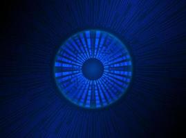 Modern Holographic Eye Ball on Technology Background vector