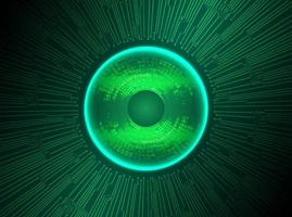 Modern Holographic Eye Ball on Technology Background vector