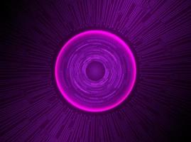 Modern Holographic Eye Ball on Technology Background vector