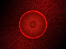 Modern Holographic Eye ball on Technology Background vector