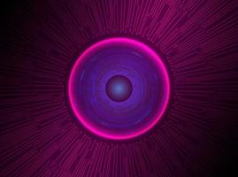 Modern Holographic Eye Ball on Technology Background vector