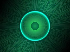 Modern Holographic Eye Ball on Technology Background vector