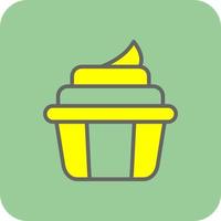 diseño de icono de vector de cupcake