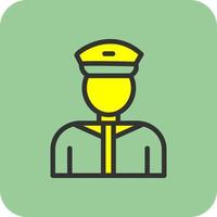 Taxi Driver Vector Icon Design