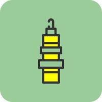 Spark Plug Vector Icon Design