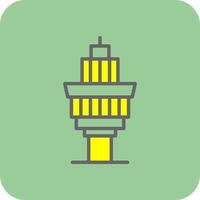 Control Tower Vector Icon Design