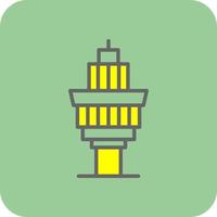 Control Tower Vector Icon Design