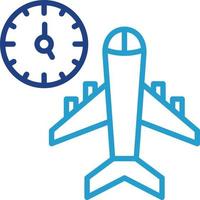 Flight Timings Vector Icon Design