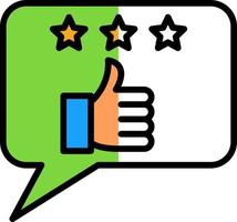 Good Feedback Vector Icon Design