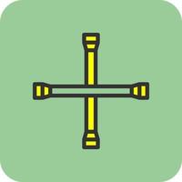 Lug Wrench Vector Icon Design