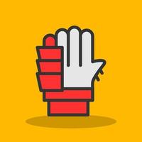 guantes, vector, icono, diseño vector