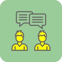 Conversation Vector Icon Design