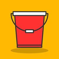 Bucket Vector Icon Design