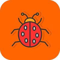 Ladybug Vector Icon Design