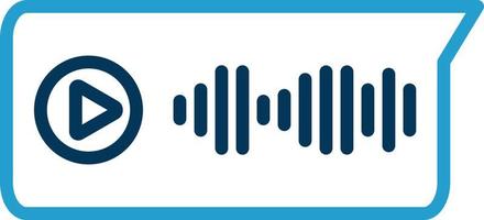 Voice Message Vector Icon Design