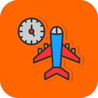 Flight Timings Vector Icon Design