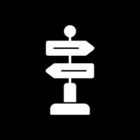 Directional Sign Vector Icon Design