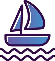 Sailboat Vector Icon Design