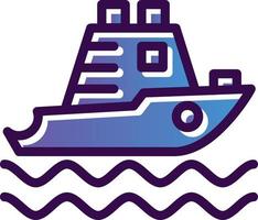 Yatch Vector Icon Design