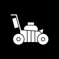 Lawn Mower Vector Icon Design