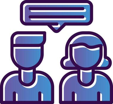 Interview Vector Icon Design