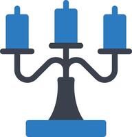 ilustración vectorial de candelabros en un fondo. símbolos de calidad premium. iconos vectoriales para concepto y diseño gráfico. vector