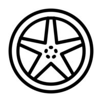 Alloy Wheel Icon Design vector