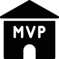 MVP home vector illustration on a background.Premium quality symbols.vector icons for concept and graphic design.