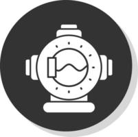 Diving Helmet Vector Icon Design