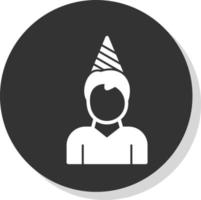 diseño de icono de vector de niño de cumpleaños