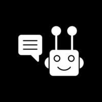 diseño de icono de vector de chatbot