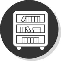 Book Shelf Vector Icon Design