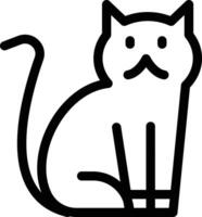 ilustración de vector de gato en un fondo. símbolos de calidad premium. iconos vectoriales para concepto y diseño gráfico.