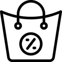 Ilustración de vector de bolsa de compras en un fondo. Símbolos de calidad premium. Iconos vectoriales para concepto y diseño gráfico.