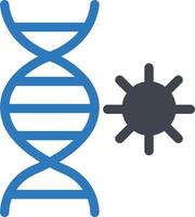 DNA virus vector illustration on a background.Premium quality symbols.vector icons for concept and graphic design.