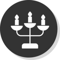 diseño de icono de vector de candelabro