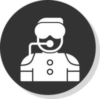 Diver Vector Icon Design