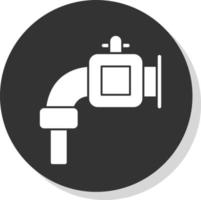 Water Pipe Vector Icon Design