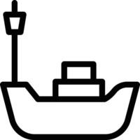 ilustración vectorial de crucero en un fondo. símbolos de calidad premium. iconos vectoriales para concepto y diseño gráfico. vector