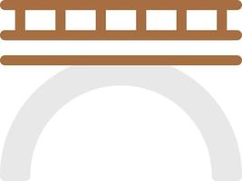 Ilustración de vector de puente sobre un fondo. Símbolos de calidad premium. Iconos vectoriales para concepto y diseño gráfico.