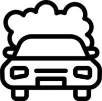 Ilustración de vector de daño de coche en un fondo. Símbolos de calidad premium. Iconos vectoriales para concepto y diseño gráfico.