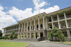 Garha Sabha Pramana GSP UGM or Gajah Mada University. Central Building looked deserted during the Covid 19 attack.Central Java, Indonesia, March 6, 2022 photo