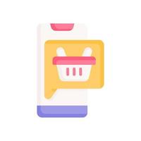 mobile shopping icon for your website design, logo, app, UI. vector